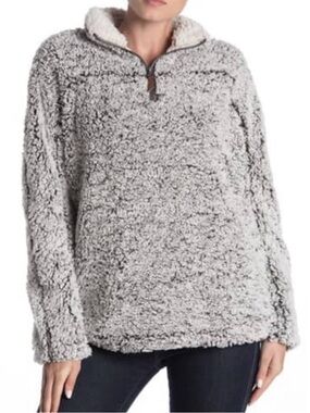 Thread & Supply Gray Teddy Sherpa Jacket
